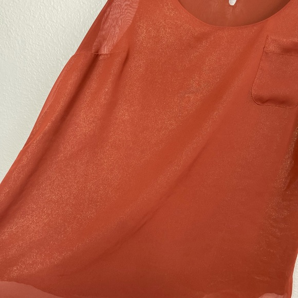 Apt.9 Sparkle Burnt Orange Tank SZ M - Picture 2 of 7